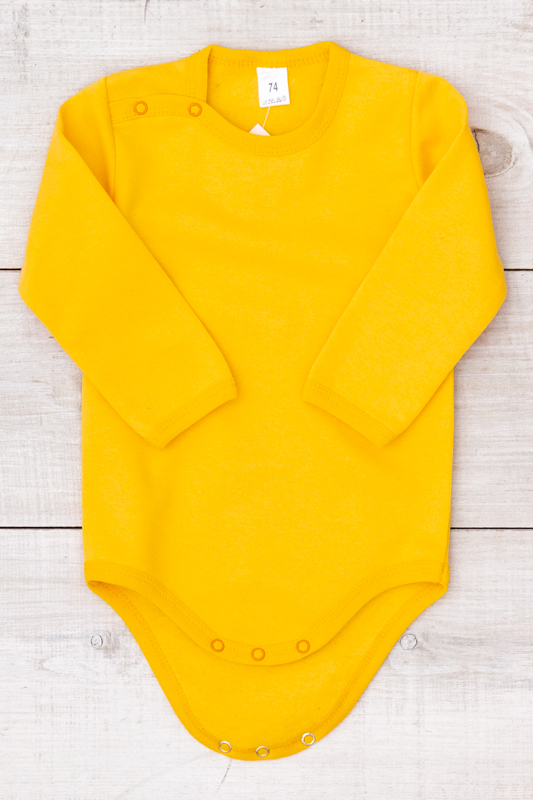 Боді ясельний для дівчинки (з довгим рукавом)